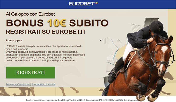 Bonus di Eurobet per scommesse Ippica