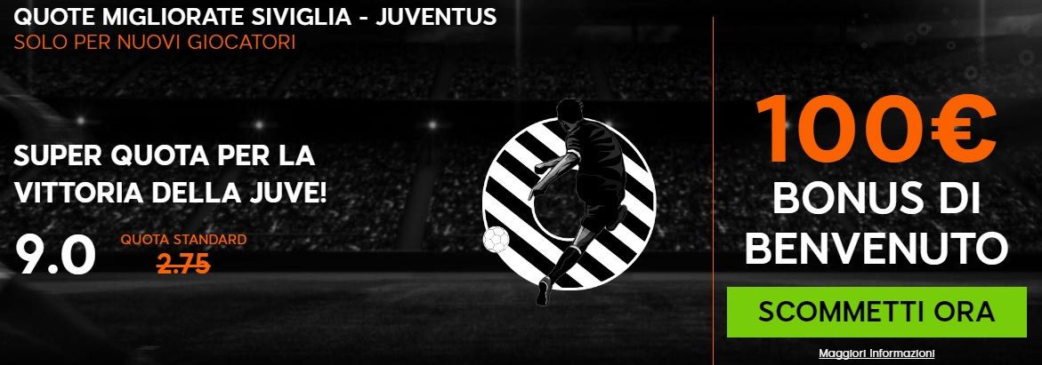 Promo di 888Sport per la partita Siviglia Juventus ! 