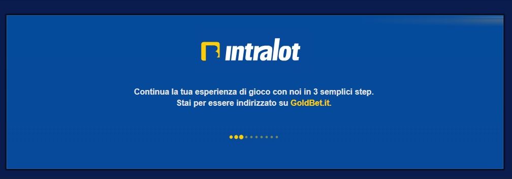 Trasferire conto Intralot a Goldbet in 3 passaggi