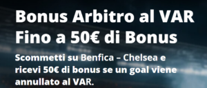 Benfica Chelsea Bonus