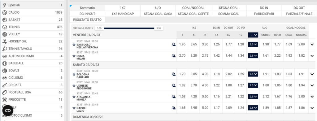 BetNero Sport Scommesse