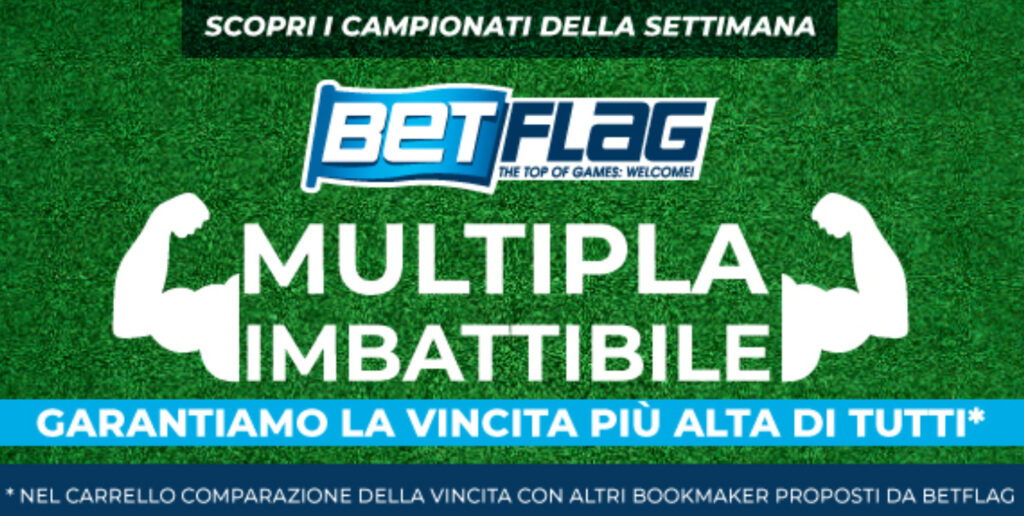 Prova la Promo di Betflag Multipla Imbattibile! 1 Betflag Promo Multipla Imbattibile