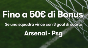 Bonus per Arsenal PSG