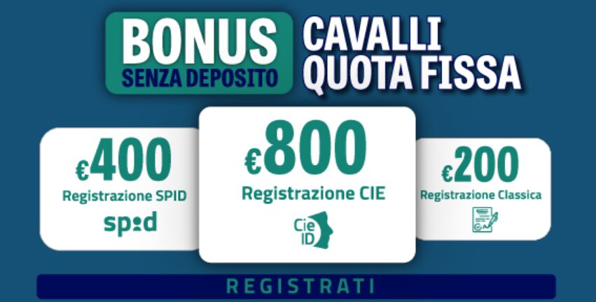 Bonus Senza Deposito Scommesse Cavalli Betflag