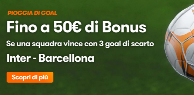 Bonus per Inter Barcellona