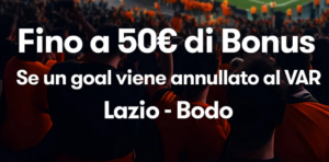 Bonus per Lazio Bodo Glimt