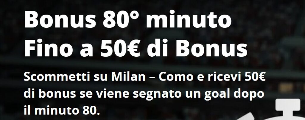 Bonus per Milan Como su Betsson da 50€! 1 Bonus per Milan Como Betsson