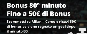 Bonus per Milan Como Betsson