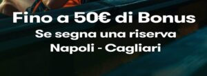 Bonus per Napoli Cagliari