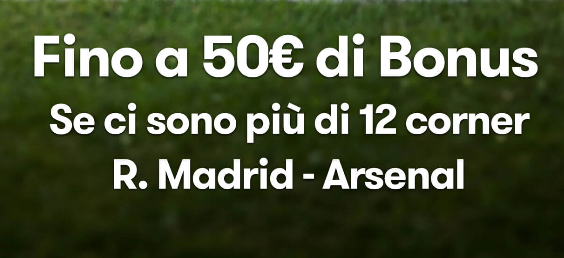 Bonus per Real Madrid Arsenal