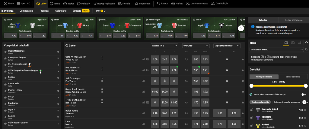 Bwin Scommesse