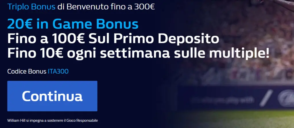 Codice Promozionale William Hill
