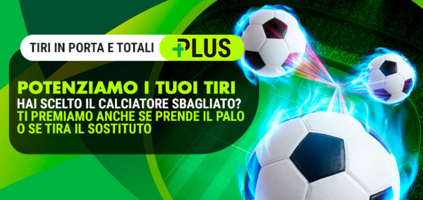 Mercato Tiri in Porta e Totali su Better Lottomatica