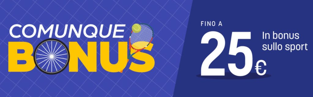 Promo Bonus Comunque Snai: Bonus Fino a 25€ 1 Promo Bonus Comunque Snai