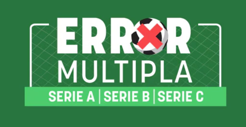 Promo Error Multipla su Snai: 100% Cashback sul Calcio! 1 Promo Error Multipla su Snai
