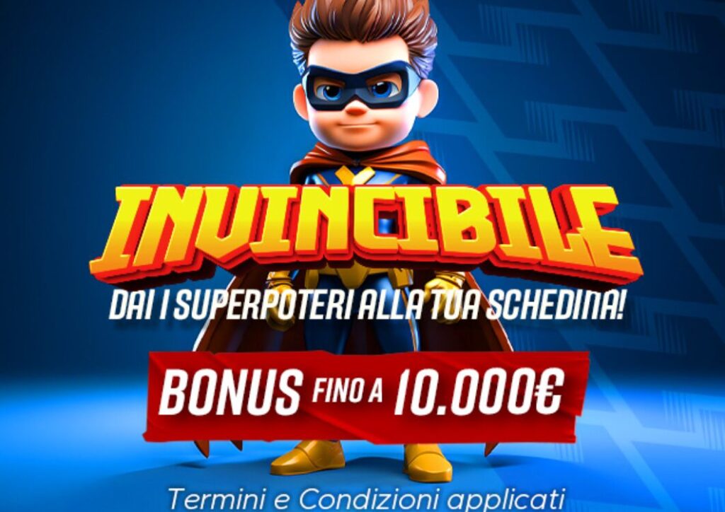 Promo Invincibile su Betclic: 10.000€ in Bonus! 1 Promo Invincibile su Betclic