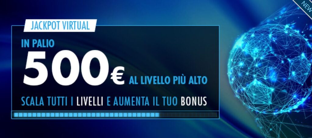 Promo Jackpot Virtual su Betflag: 500€ in Bonus! 1 Promo Jackpot Virtual su Betflag