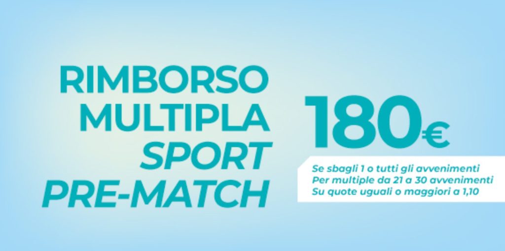 Nuova Promo Betflag: Cashback fino a 180€ 1 Promo Multipla Betflag Cashback