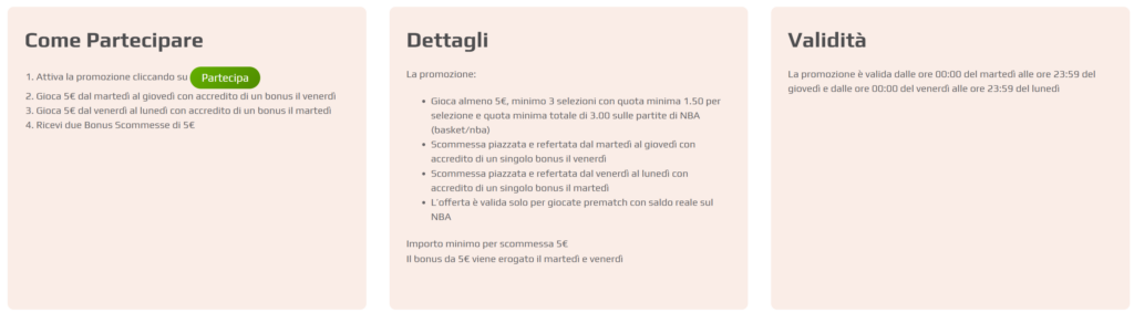 Promo NBA su Netbet Come Funziona