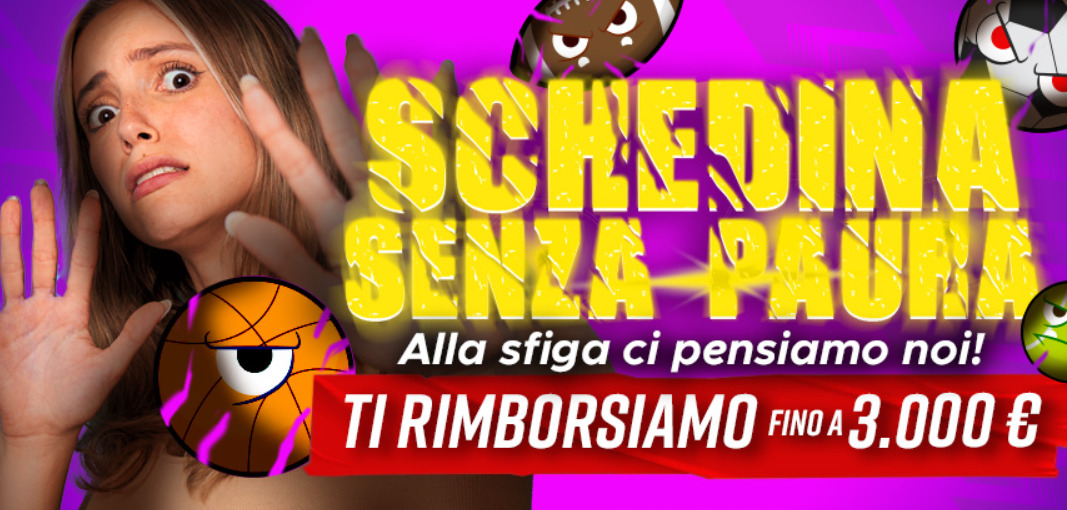 Promo Schedina Senza Paura su Betclic