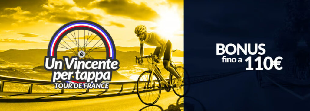 Promo Tour de France su Eurobet: Fino a 110€ di Bonus! 2 Promo Tour de France Eurobet