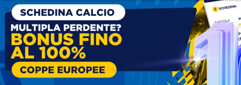 Schedina Calcio Coppe su Goldbet: Bonus Cashback di 50€! 1 Schedina Calcio Coppe su Goldbet