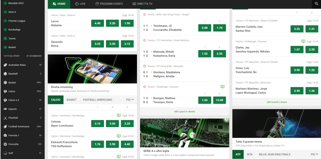 Unibet Scommesse