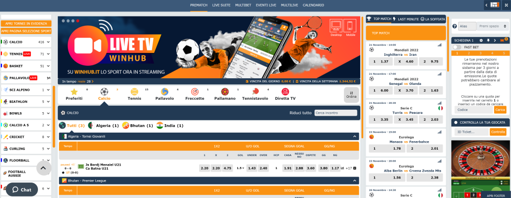 Winhub Scommesse