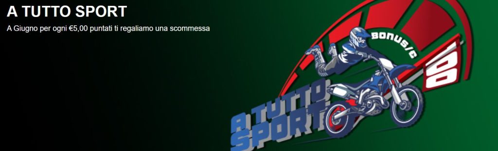 ZonaGioco Promo A Tutto Sport: Fino a 100€ di Bonus! 1 ZonaGioco Promo A Tutto Sport